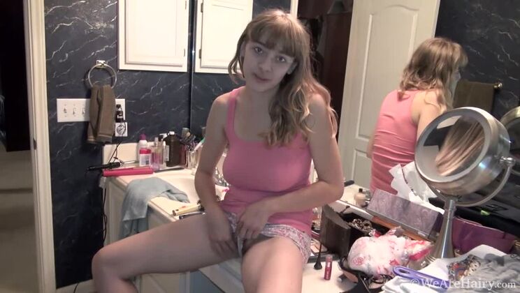 Blonde Babe Dani Teases Before Her Next Shoot