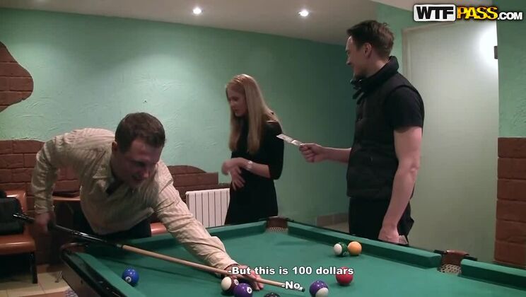 College Teacher Amber Daikiri Fucks Two Russian Dudes for Money