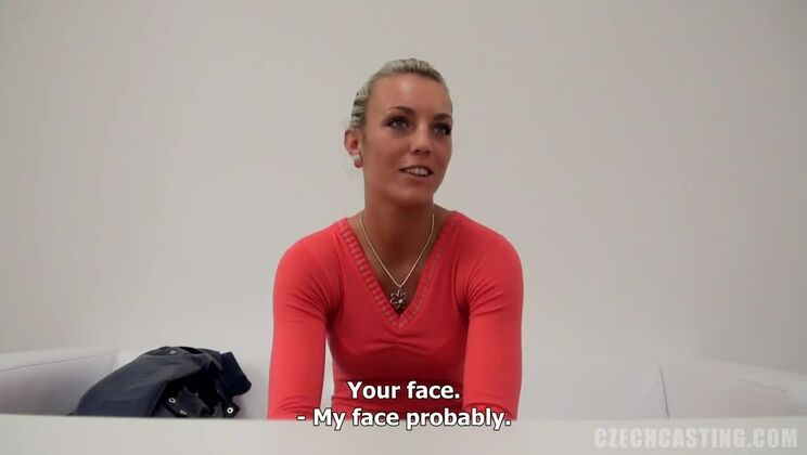 Martina Czech amateur blonde casting session