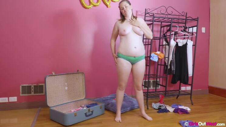 Hairy Sarah's Big Tits & Dildo Fun