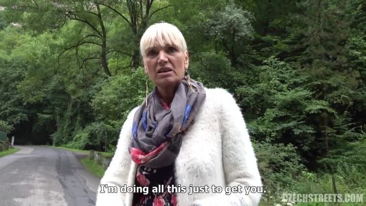 Mature Blonde Czech Big Tits Streets