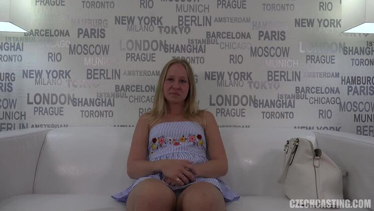 Czech Blonde Model Veronika in Amazing Casting