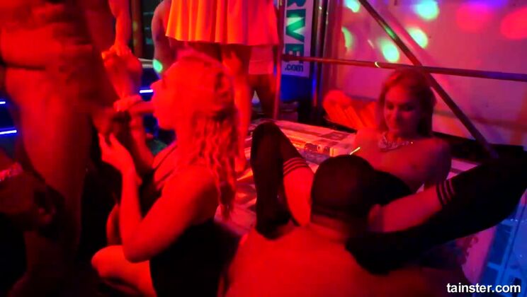 Nathaly Heaven, Angel Piaf, and Eveline Dellai in a Hot Blonde and Brunette Threesome