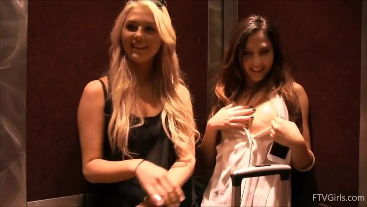 Sexy Lesbian Chloe in Shower Solo