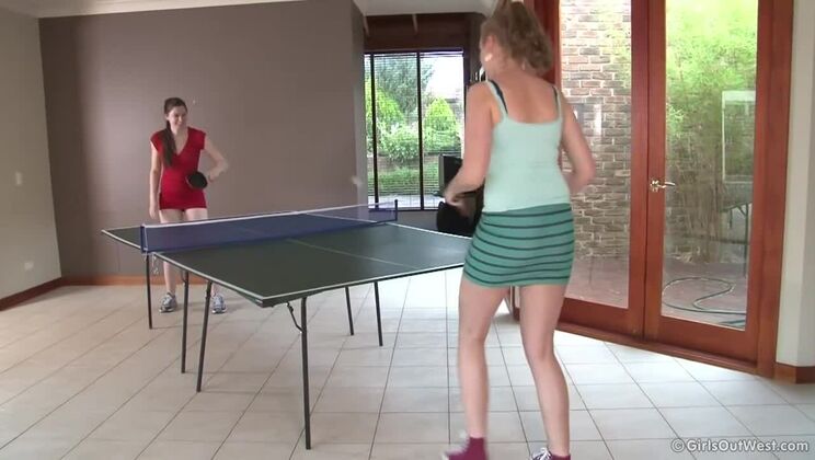 Nichole & Taliah Play Table Tennis