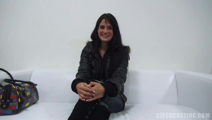 Czech Brunette Zaneta Amateur Casting Video