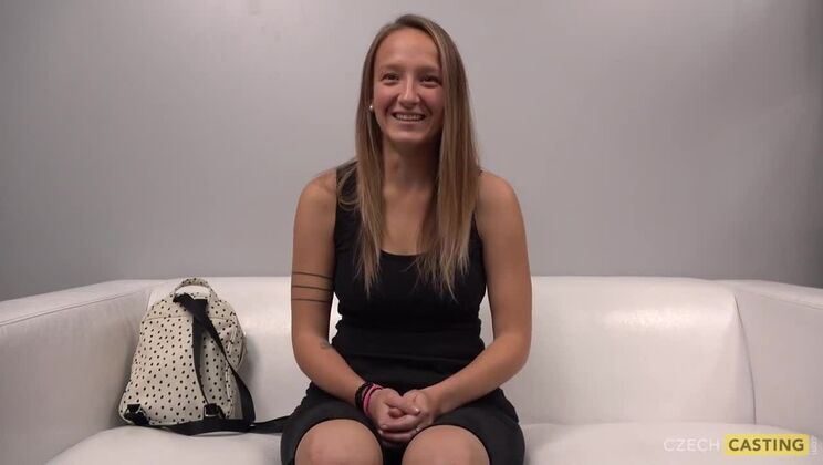 European Czech Blonde Casting Adina