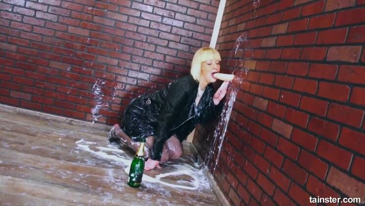 Pierced Blonde MILF in Leather, a Solo Cum Fest