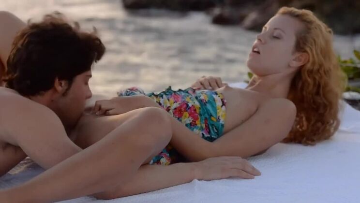 Gorgeous Blonde Carmen's Outdoor Cumshot Experience