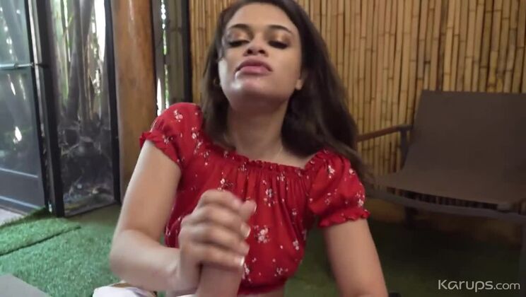 [KarupsHometownAmateurs] - Destiny Cruz POV Handjob with Big Cock - Destiny Cruz