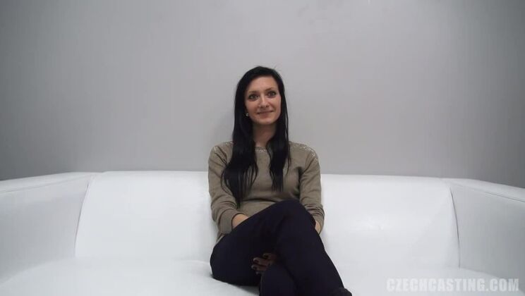 European Skinny Dana in Czech Brunette Casting