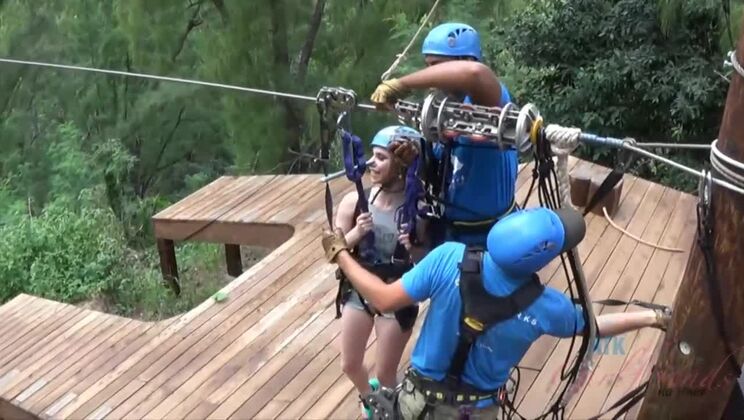 Anya Olsen's Gaping Zipline Ride