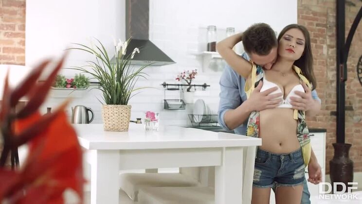 [EuroTeenErotica] - Teen Girl's Hardcore Lingerie Sex in the Kitchen