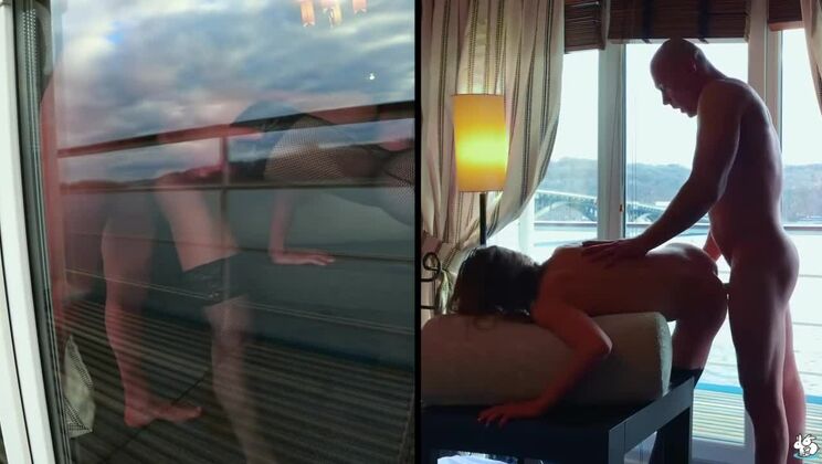 Mia Bandini's Balcony Bang and Deepthroat