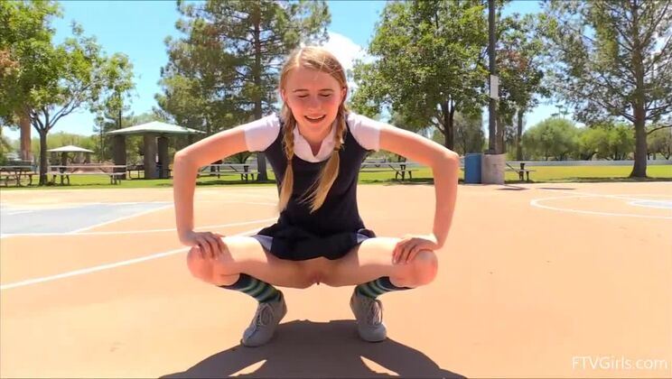 Cutie in Pigtails: Sharlotte's Outdoor Escapade