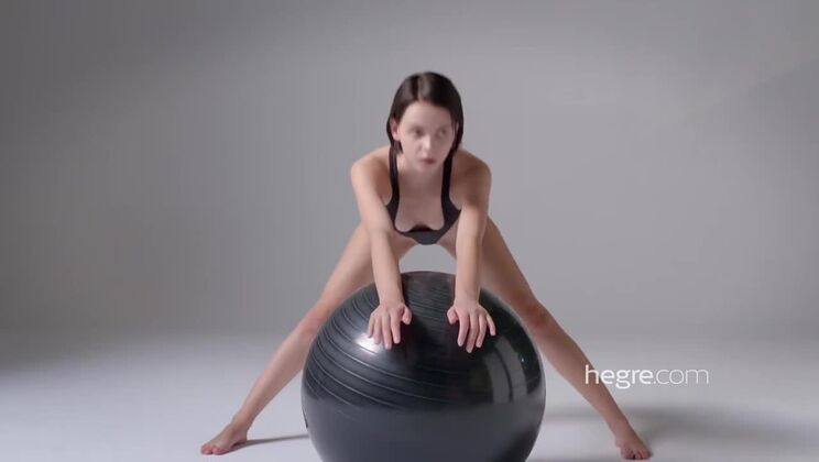 [Hegre] - Skinny Ariel Shows Her Big Ass in Naked Gym