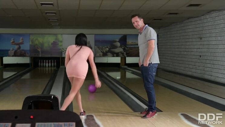 European Babes Nataly Gold & Anissa Kate in Hardcore Bowling Alley Sex