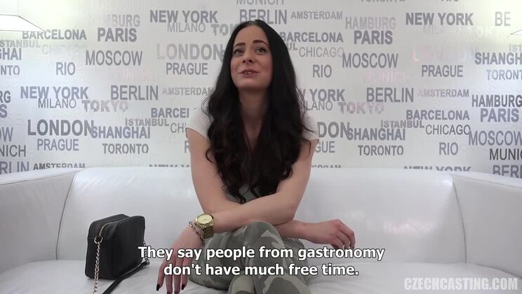 Czech Brunette Casting - Lucie Star