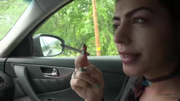 Audrey Charlize Gets Facial Cumshot