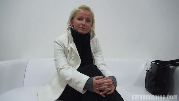 Stunning Blonde Neli in European Casting