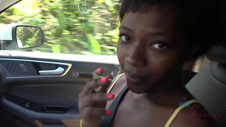 Noemie Bilas takes it deep outdoors - big cock fun