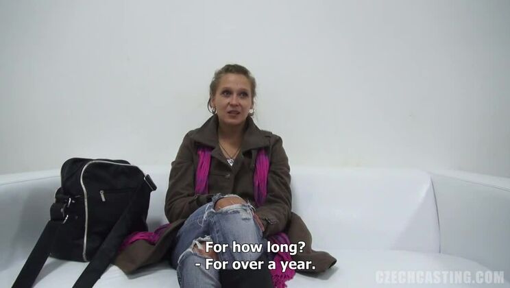 Czech Blonde Gets Teased on Camera