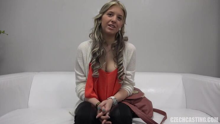 Blonde Czech Karolina Casting Scene
