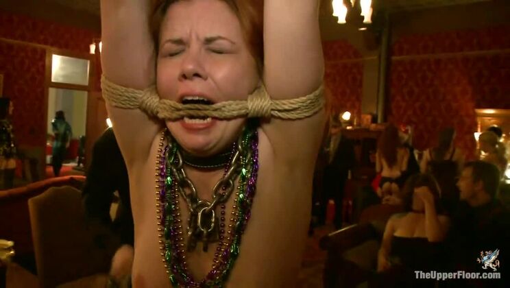 Maledom Mardi Gras with Female Slaves