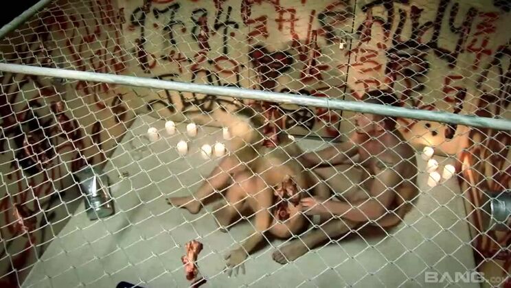 Gloryhole Surprise: Blonde Gets Anal and Handjob