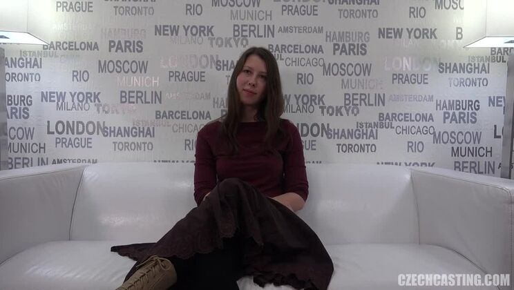 Pavlina, Czech Brunette, Casting Session