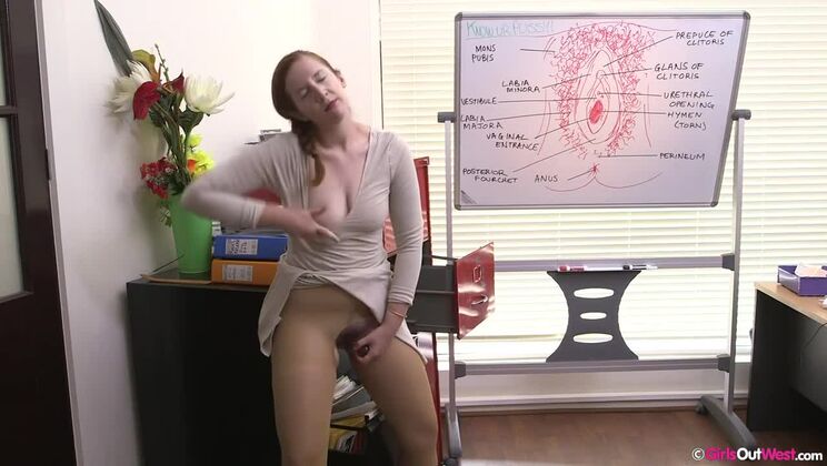 Mature Woman Darcy Plays Alone