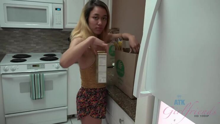 POV Fingering with Aria Skye on the Beach