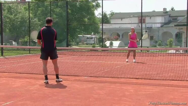 Amy & Morgan Moon Enjoy Stockinged Piss Play