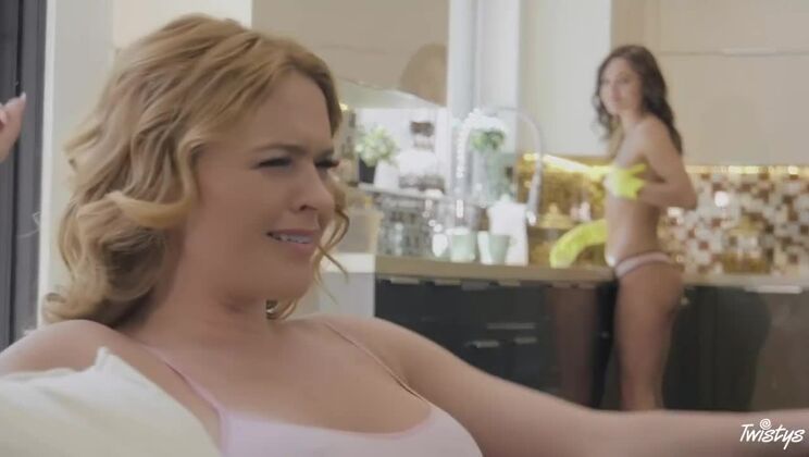 [MomKnowsBest] - Maid and MILF in Steamy Lesbian Encounter