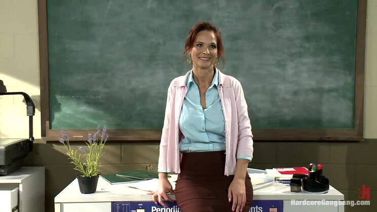 [HardcoreGangbang] - Syren Demer: MILF Teacher with Massive Tits - Bill Bailey - James Deen - Dane Cross - Syren Demer - Aaron Wilcoxxx - Astral Dust