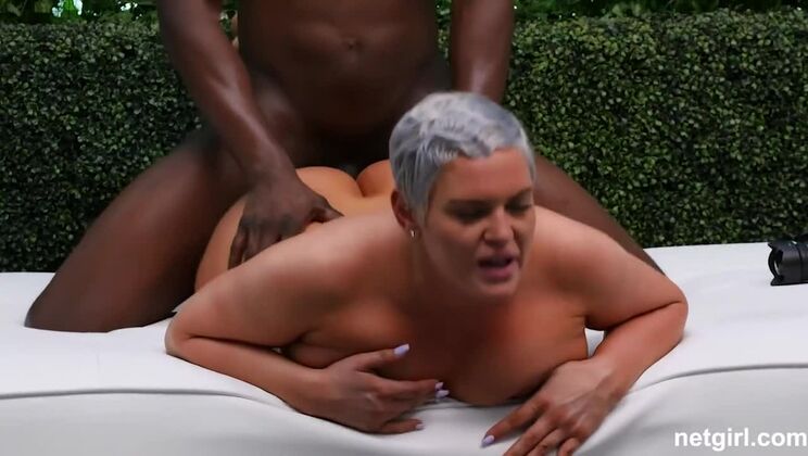 Casting Sara Results in Big Tit Interracial Fuck