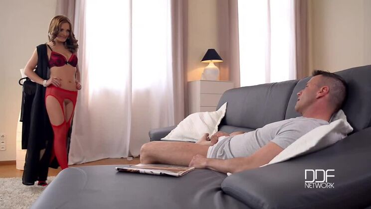 Dominica Phoenix Gives Horny Handjobs and Footjobs