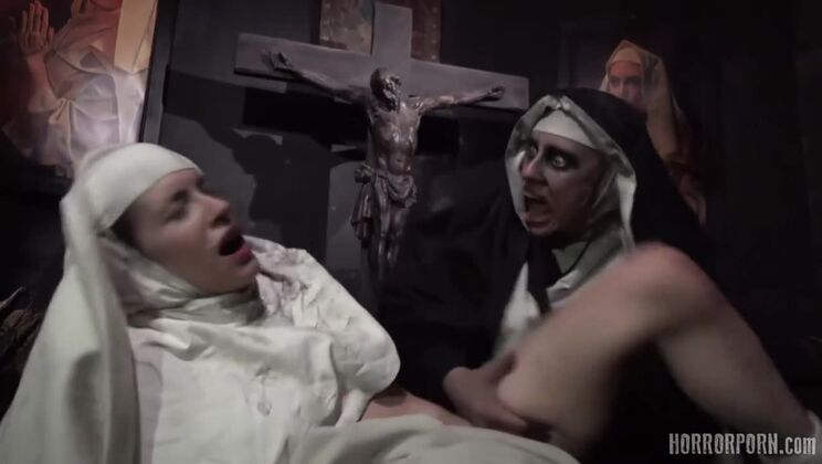 [HorrorPorn] - Damned Fetish Nun - Sophia Locke - Penny Barber - Lulu Chu