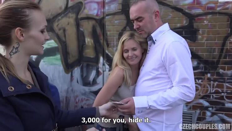 Czech Outdoor Sex with Cumshot and Handjob