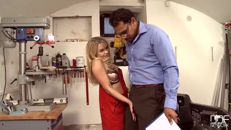 Barra Brass: Medium Tits, Big Appetite for Interracial Fun