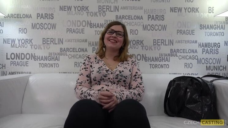 Brunette Karolina's European Casting
