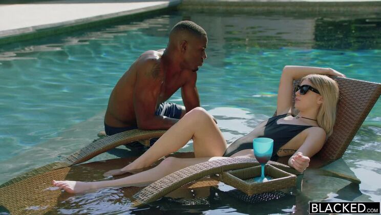 [BLACKED] - Interracial Sex with Blonde in Outdoor Setting