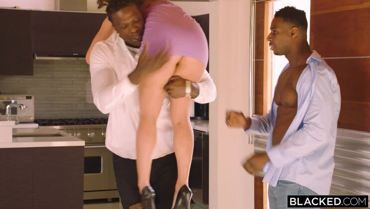 [BLACKED] - Lily Love's Interracial Threesome with Jax Slayher - Lily Love - Jax Slayher - Louie Smalls