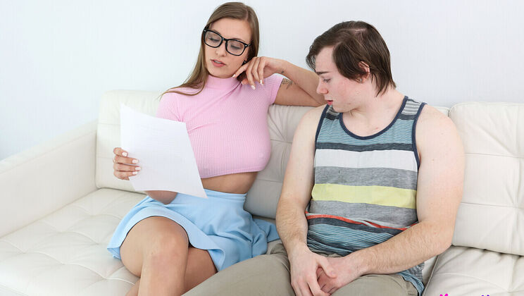 [YoungerMommy] - Step Mom Kenzie Love Fucks in Glasses & Tattoos - Kenzie Love