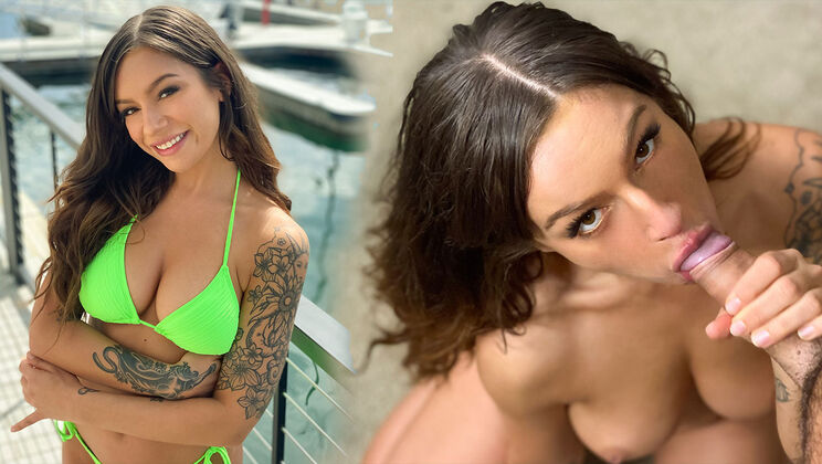 Blowjob From April Olsen: Romeo Mancini Enjoys