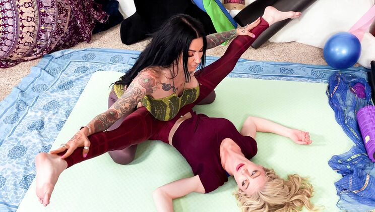 [Girlsway] - Yoga Session Turns into Lesbian Sex for Serene and Jenevieve