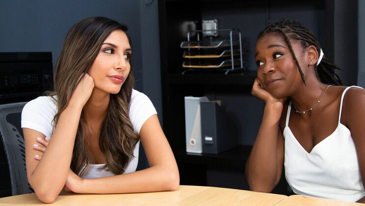 [WebYoung] - Face Sitting and Cunnilingus between Big Titted Ladies - Gianna Dior - Hazel Grace