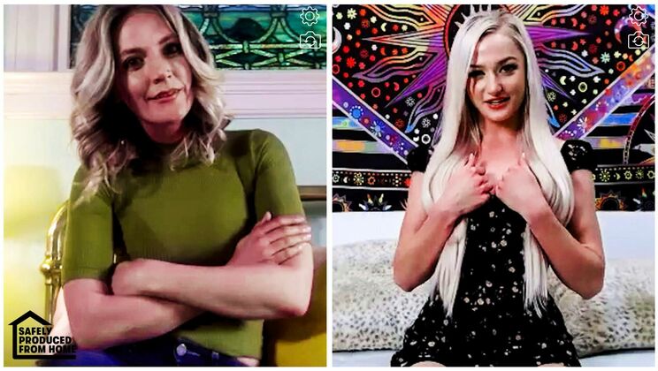 Blonde Stepmom's Lesbian Encounter