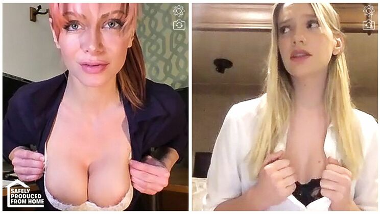 Big Titted MILFs Work from Home