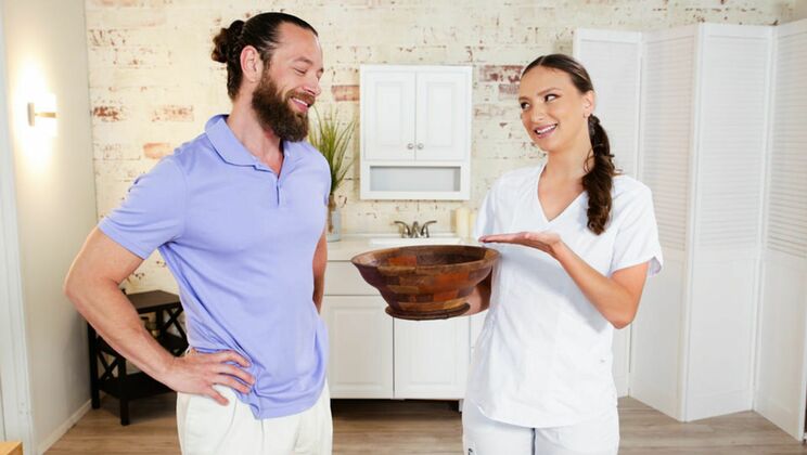 Brad Newman Fucks Izzy Lush's Mouth